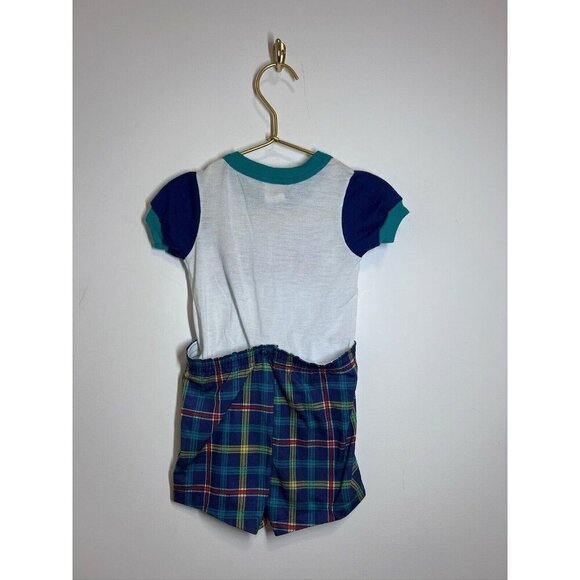 Vtg Carters Kids Bear Snap Set Top Pants Size 12-18 Months USA 80s - Picture 5 of 10